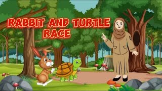 Rabbit and turtle story | nursery rhymes | kids poems station