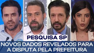 PESQUISA SP: NOVOS DADOS REVELADOS PARA A DISPUTA PELA PREFEITURA