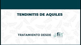 Tendinitis de Aquiles o aquílea. Tratamiento de Fisioterapia - FisioClinics Barcelona, Barna