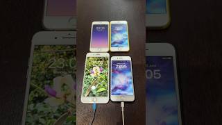 iPhone 6 vs iPhone 6s vs iPhone 7 Plus vs iPhone 8 boot up test #shorts #iphone6 #iphone8 #ios