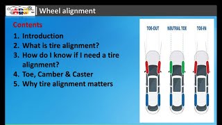 Basic Understanding of Wheel Alignment