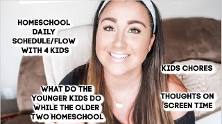 HOMESCHOOL DAILY SCHEDULE/FLOW // HOW I HOMESCHOOL WITH TODDLER AND BABY // Mama Approved