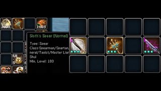 Upgrading Sloth's Spear Normal To Rare , Atlantica Online Valofe ( GLOBAL )