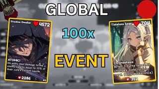 🔴LIVE | UPDATE 4 | GLOBAL 100X WEATHER EVENT ANIME CARD BATTLE | Roblox