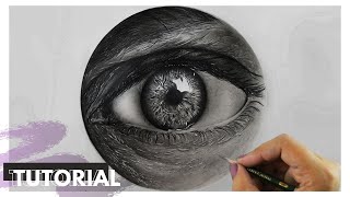 How to Draw a Hyper Realistic Male Eye | STEP BY STEP TUTORIAL