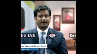 UPSC And PCS | Yaswanth Reddy ,Rank- 92 |IAS English Interview |Drishti IAS| #upsc2021 #UPSC #shorts