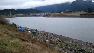 Columbia River sturgeon fishing spot