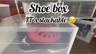 12 pack Stackable Shoe box from Amazon | it’s easy to assemble 😎