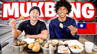 Dim Sum Mukbang With Taiwanese National Basketball Player, Robert Hinton!