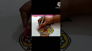 navratri garba Kalash colouring #viral #trending #youtubeshorts #satisfying #asmr