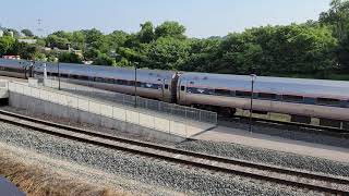 Amtrak #79 Carolinian departs Raleigh Union Station at 5:30pm on August 12th 2021.