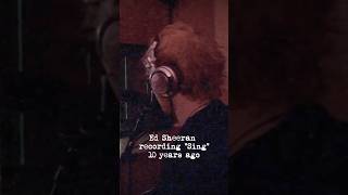 Ed Sheeran recording Sing 💚 #edsheeran #multiply #sing