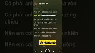 Vừa Hận Vừa Yêu - Trung Tự #karaoke #music #relax