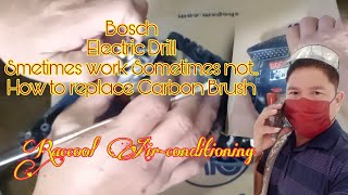 How to replace carbon brush in Electric Drill|Raccool Air-conditioning Repair TutorialTv