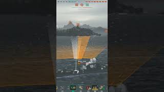 Подкрался незаметно к дымам. Akizuki. World of Warships