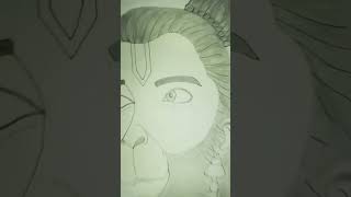 Draw the Hanuman ji # all my friends