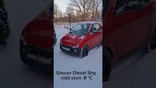 Grecav EKE -8 C cold start #cars #automobile #coldstart #shorts #diesel