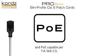 Kordz Pro Series Slim Profile Patch Cords