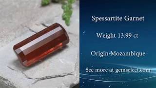 UNTREATED 14 Carat Spessartite Garnet - GemSelect Video Reviews