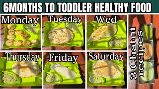 Baby food recipe 6 months to 2years | Full Week meal plan | Snacks options #dosa #babyfood #food