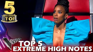 TOP 5 BEST HIGH NOTES IN THE VOICE | BEST AUDITIONS