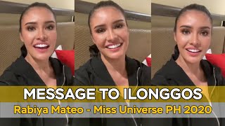 MESSAGE TO ILONGGOS || Rabiya Mateo ng bigay ng kanyang mensahe sa mga Ilonggos