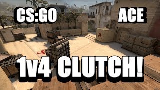 CS:GO 1v4 CLUTCH | ACE!! MIRAGE - T side