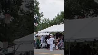 Singing The Star Spangled Banner before at 2024 National Memorial Day Parade in Washington D.C.