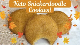 Keto Snickerdoodle Cookies! Gluten free Low carb & Sugar free