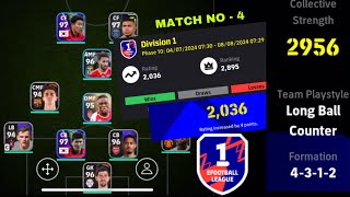 Loosing Intrust in Efootball 2025😥| Match No-3 F2P account | Efootball 2025 Formation | Zenor | Pes