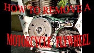 HOW TO REMOVE A MOTORCYCLE FLYWHEEL