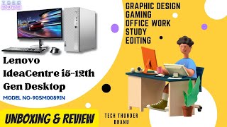 BEST DESKTOP 2023 FOR GRAPHICS DESIGN | GAMING| STUDY | EDITING⚡LENOVO IDEA-CENTRE 90SM0089IN⚡REVIEW