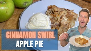 Cinnamon Swirl Apple Pie - with cinnamon rolls for crust