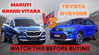 Which One to Buy: Maruti Grand Vitara OR Toyota Hyryder 😱| MUST WATCH 👌👌 | Sachin Yadav