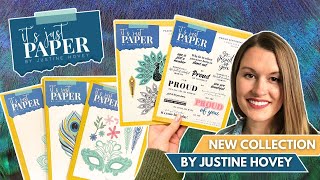 NEW It's Just Paper - Pride & Peacocks Collection by Justine Hovey