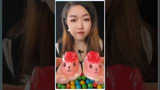 Wow Yummy Rabbit 🐰 Shape Candy 🍭 Eating Challenge 😳💞 #p9 #asmr #mukbang #tiktok