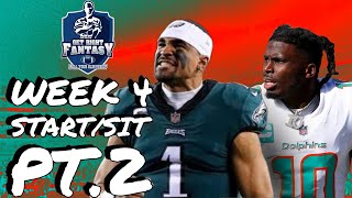 Week 4 Players you MUST Start & Sit Pt. 2 | *LIVE* chat Q&A Fantasy Football Advice