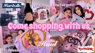 COME SHOPPING WITH US + GIRLY HAUL ♡ (Marshalls, Burlington, Tj maxx & Ross) cute new finds!!