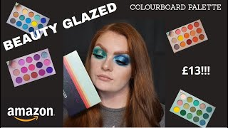 TESTING BEAUTY GLAZED COLOURBOARD PALETTE - ONLY £13! - FIRST IMPRESSIONS AND TUTORIAL