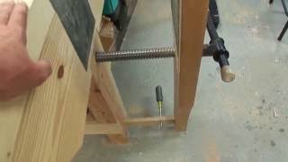 How to install a leg vise in a work bench