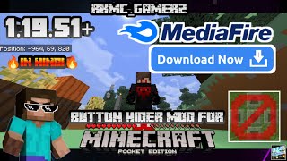 button Hider mod for Minecraft pocket edition 1.20+ ||in Hindi|| MediaFire link 🖇️||@RKMC_GAMERZ