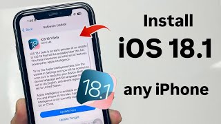 How to Install iOS 18.1 Beta Update on iPhone XR, 11, 12, 13, 14, 15