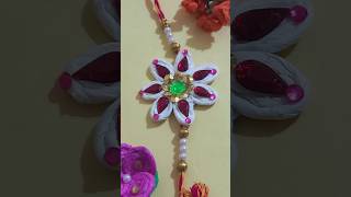 DIY Beautiful Rakhi Making Idea At Home #shorts #diy #rakhi #easy #rakshabandhan #ytshorts