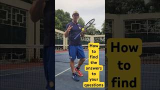 How to have your questions answered #tennis #shorts #tennisvideo #tennistraining #tennislesson