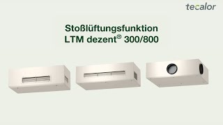 Regler LTM dezent® 300/800 l Stosslüftungsfunktion