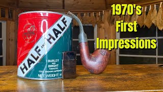 I Cracked a 1970's Tin of Half and Half Pipe Tobacco! First Impressions Smoke!