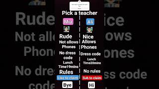 pick a teacher #fypシ #bedo_yt #subscribe #idk