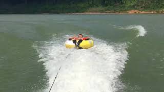 Ryder tubing behind Yamaha LS2000 at Clearwater Lake Missouriyamaha