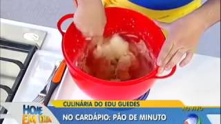 Edu Guedes ensina receita de pão para iniciantes na culinária #Receitas