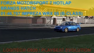 FM7 BRANDS HATCH Subaru Impreza wrx 05 (B) / Logitech g920 & playseat® evolution